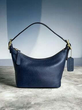 Coach Vintage Demi Bag Navy Leather Mini Shoulder Bag